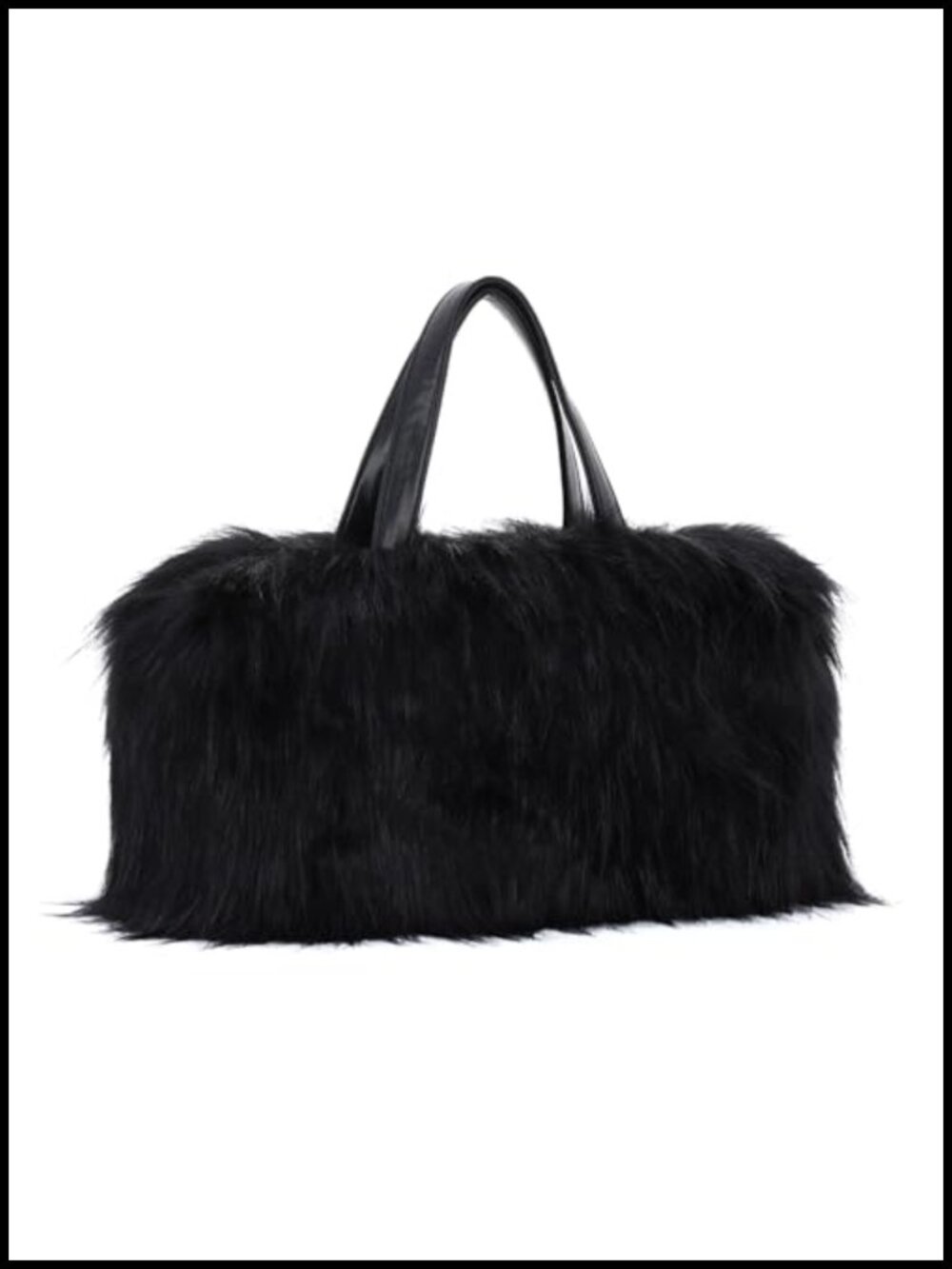 Faux Fur Tote Handbag for Women Furry Shoulder Crossbody Bag Fluffy Plush Hobo